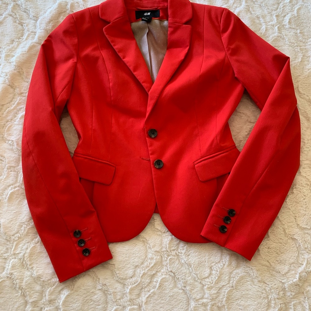 Red blazer size 4